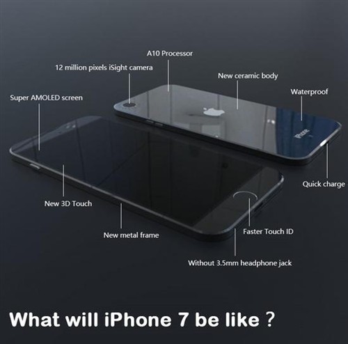 苹果惯例两年一变 传iPhone 7外形调整 