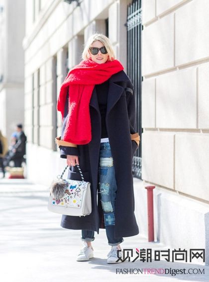 花式围巾为你的搭配点睛