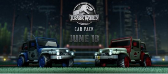 《火箭联盟》将推出“侏罗纪世界”主题车辆包