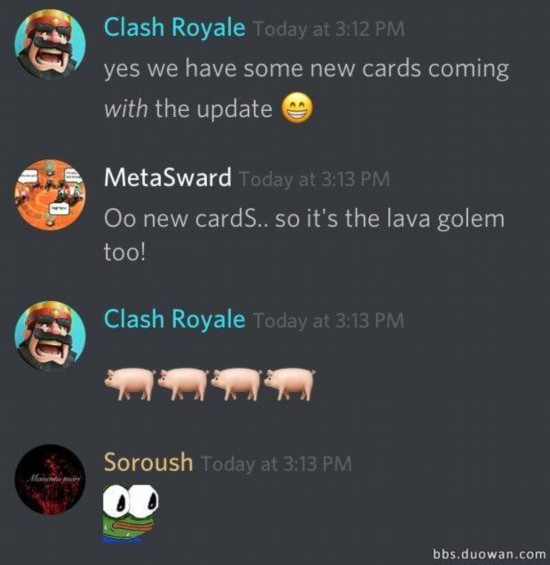 皇室战争官方爆料六月更新：新野猪！皇家巨人不调整