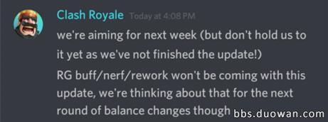 皇室战争官方爆料六月更新：新野猪！皇家巨人不调整