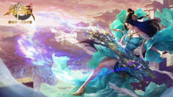 美女主播演绎新职业魔琴《御龙在天手游》传统古风魅力